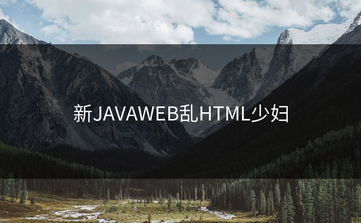 新JAVAWEB乱HTML少妇