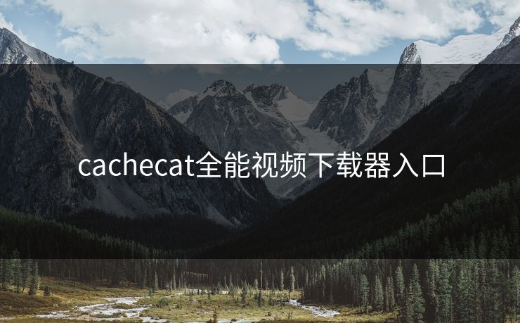cachecat全能视频下载器入口
